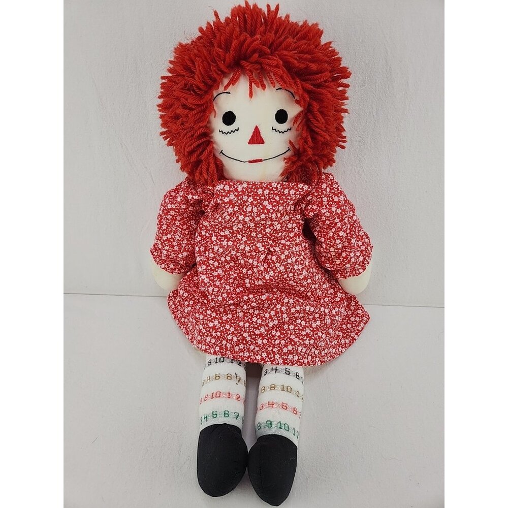 Vintage 1970s Homemade Raggedy‎ Ann Doll 25 Inches